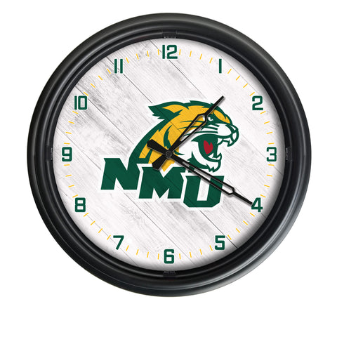 Northern Michigan Wildcats Logo LED Clock | LED Outdoor Clock