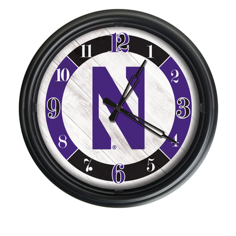 Northwestern Wildcats Logo LED Clock | LED Outdoor Clock