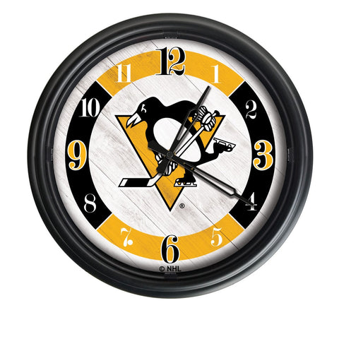 Pittsburgh Penguins Logo LED Clock | LED Outdoor Clock