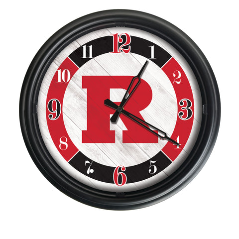 Rutgers Scarlet Knights Logo LED Clock | LED Outdoor Clock