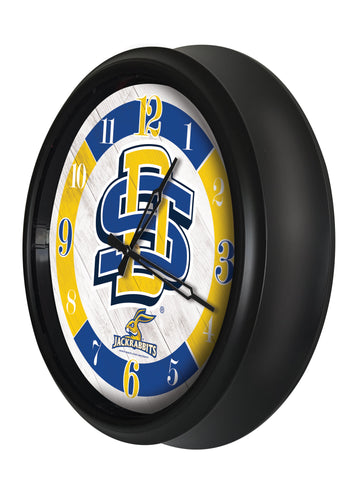 South Dakota State Jackrabbits Logo LED Clock | LED Outdoor Clock