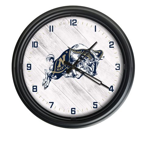 US Naval Academy Midshipmen Logo LED Clock | LED Outdoor Clock