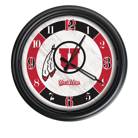 Utah Utes Logo LED Clock | LED Outdoor Clock
