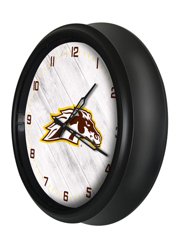 Western Michigan Broncos Logo LED Clock | LED Outdoor Clock