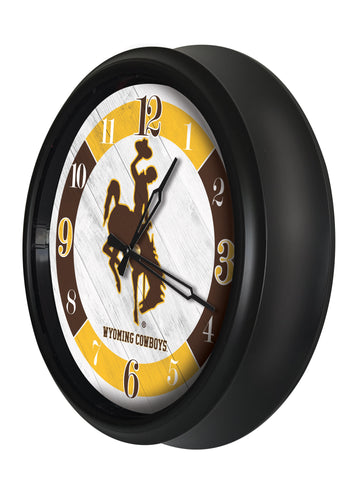 Wyoming Cowboys Logo LED Clock | LED Outdoor Clock