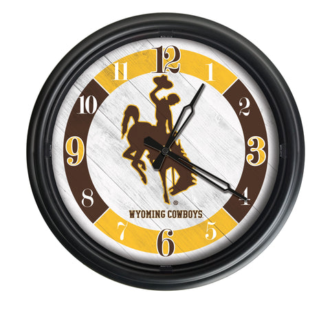 Wyoming Cowboys Logo LED Clock | LED Outdoor Clock