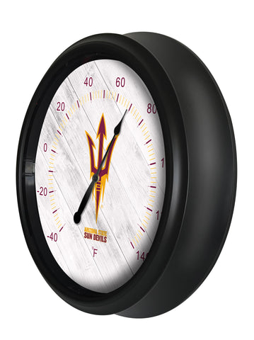 Arizona State University (Pitchfork) Logo LED Thermometer | LED Outdoor Thermometer