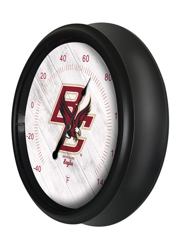 Boston College Logo LED Thermometer | LED Outdoor Thermometer