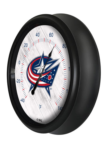 Columbus Blue Jackets Logo LED Thermometer | LED Outdoor Thermometer