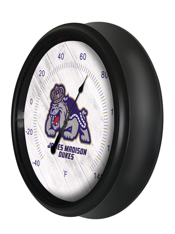 James Madison University Logo LED Thermometer | LED Outdoor Thermometer