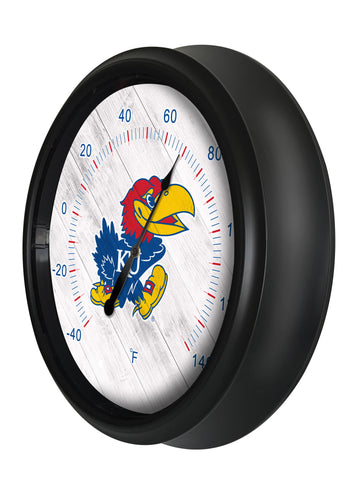 University of Kansas Logo LED Thermometer | LED Outdoor Thermometer