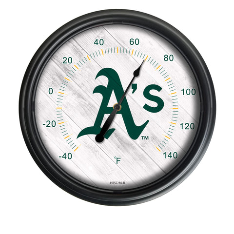Oakland Athletics Logo LED Thermometer | MLB LED Outdoor Thermometer