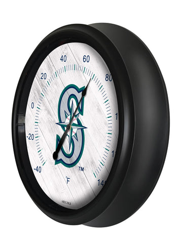 Seattle Mariners Logo LED Thermometer | MLB LED Outdoor Thermometer