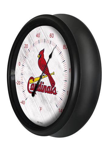 St. Louis Cardinals Logo LED Thermometer | MLB LED Outdoor Thermometer