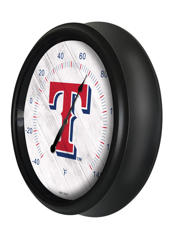 Texas Rangers Logo LED Thermometer | MLB LED Outdoor Thermometer