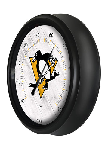 Pittsburgh Penguins Logo LED Thermometer | LED Outdoor Thermometer