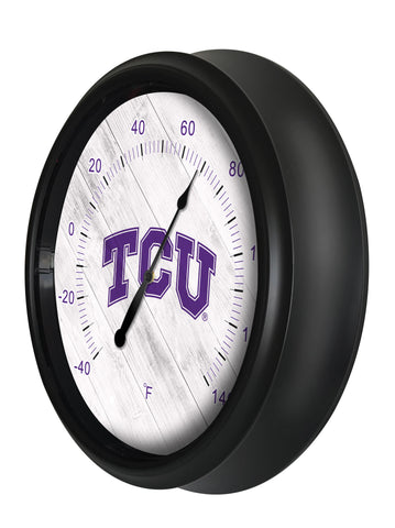 Texas Christian University LED Thermometer | LED Outdoor Thermometer