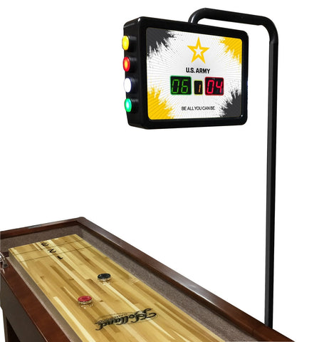 US Army Electronic Shuffleboard Table Scoreboard