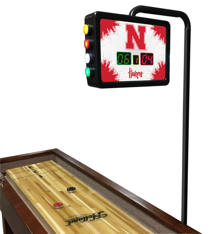 Nebraska Cornhuskers Electronic Shuffleboard Table Scoreboard