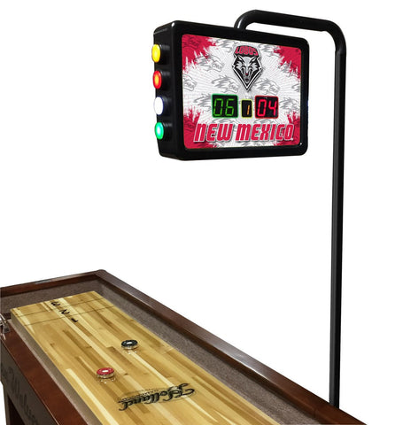 New Mexico Lobos Electronic Shuffleboard Table Scoreboard