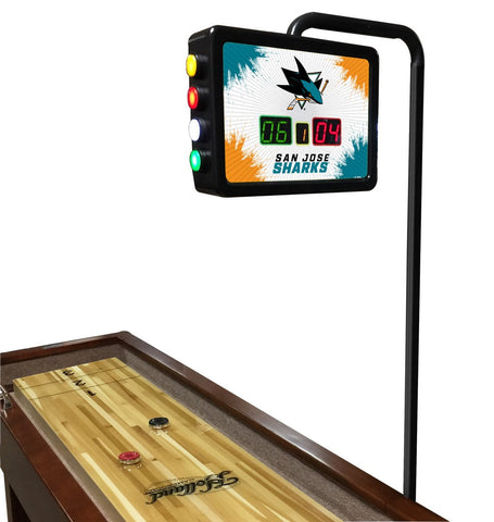 San Jose Sharks Electronic Shuffleboard Table Scoreboard