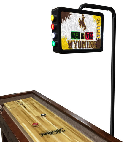 Wyoming Cowboys Electronic Shuffleboard Table Scoreboard