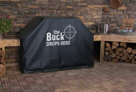 The Buck Drops Here Grill Cover