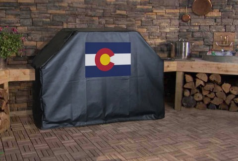Colorado State Flag Grill Cover