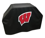 Wisconsin University W Script Logo BBQ Grill Cover