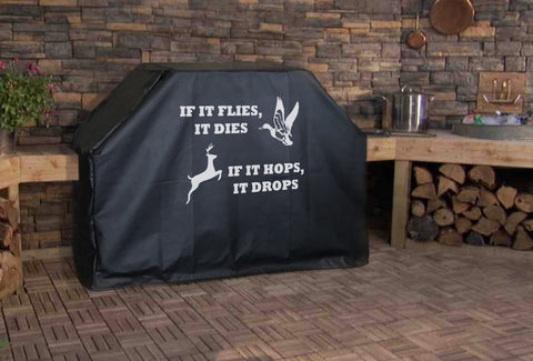 If it Flies it Dies Grill Cover