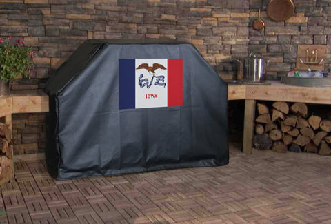 Iowa State Flag Grill Cover