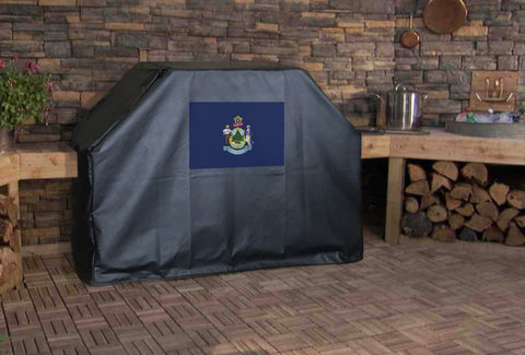 Maine State Flag Grill Cover