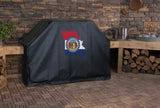 Missouri State Outline Flag Grill Cover