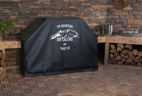 Mountains Are Calling Grill Cover