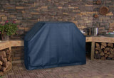Plain Navy Marine Grade Vinyl Grill Cover