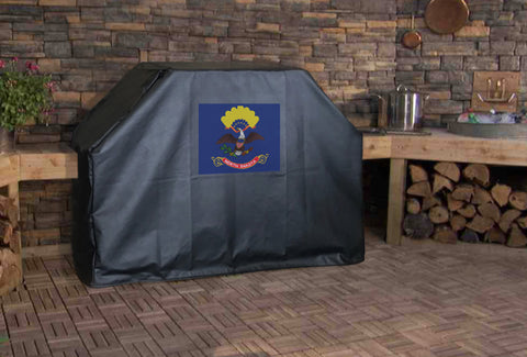 North Dakota State Flag Grill Cover