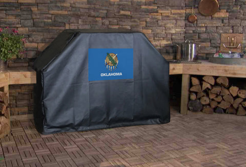 Oklahoma State Flag Grill Cover