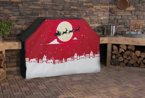 Santa's Sleigh Full Grill Cover
