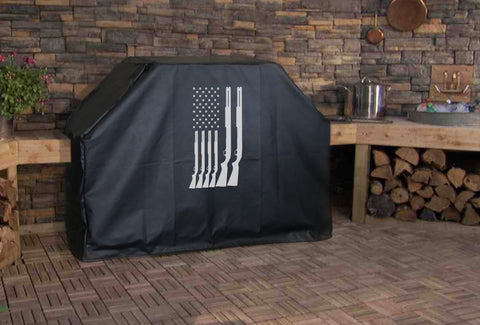 Shotgun American Flag Grill Cover