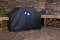 South Carolina State Outline Flag Grill Cover