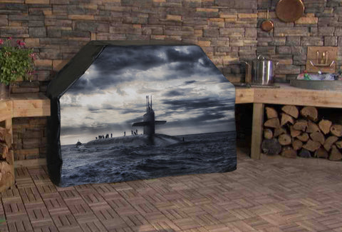 Surfaced Submarine Full BBQ Grill Cover