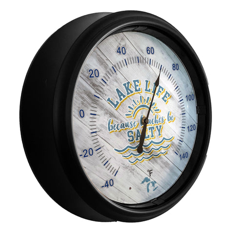 Anaheim Ducks Logo LED Thermometer | LED Outdoor Thermometer