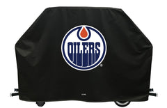 BBQ Grill Cover with Edmonton Oilers Hockey Team Logo