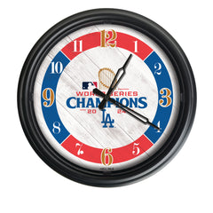 Los Angeles Dodgers 2024 World Series Champions Logo LED Clock | LED Outdoor Clock