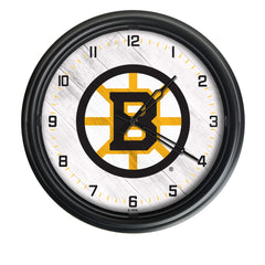 Boston Bruins Laser Engraved Wood Clock