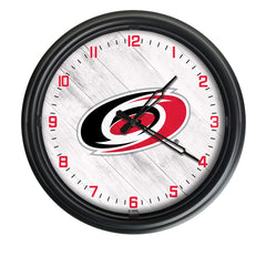 Carolina Hurricanes Logo Indoor/Outdoor Logo LED Clock from Holland Bar Stool Co Home Sports Decor for gifts