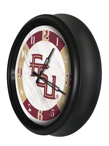 Florida State FS Script Logo LED Clock | LED Outdoor Clock