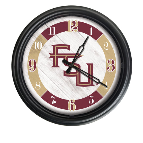 Florida State FS Script Logo LED Clock | LED Outdoor Clock