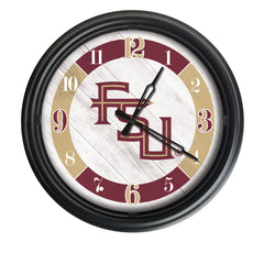 Florida State University Seminoles Officially Licensed Logo Indoor - Outdoor LED Wall Clock