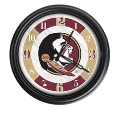 Florida State University Seminoles Officially Licensed Logo Indoor - Outdoor LED Wall Clock
